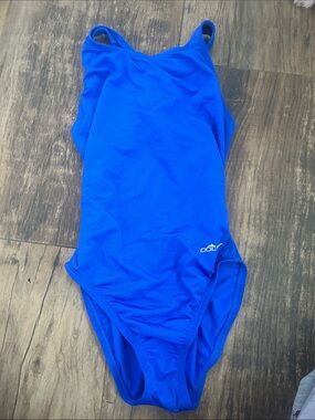 Dolfin Girls Blue Athletic One-Piece Swimsuit